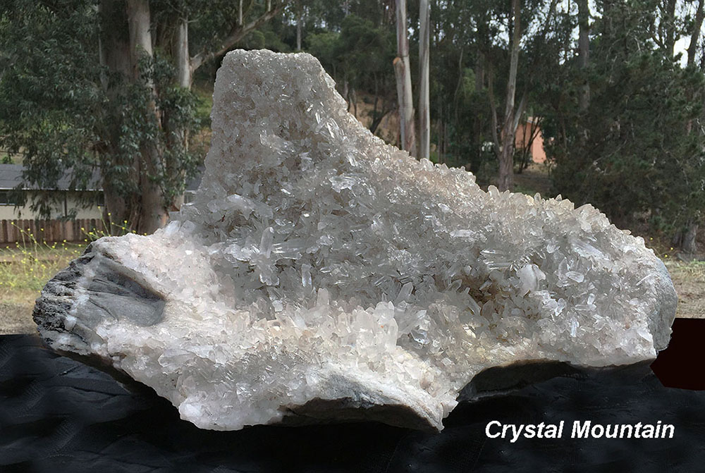 Crystal Mountain 400 Pound Natural Quartz Crystal Cluster
