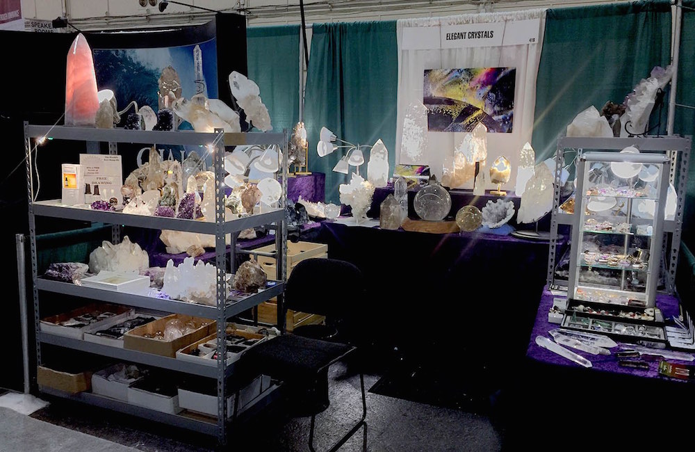 Crystal Booth Display 1 Elegant Crystals & Gems
