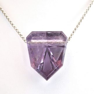 Amethyst Crystal Gem Pendant cbs037