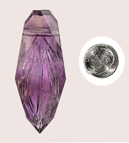 Amethyst Crystal Gem Pendant cbs141 - Image 2