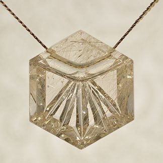 Citrine Crystal Gem Pendant cbs052