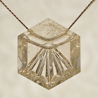 Citrine Crystal Gem Pendant cbs052