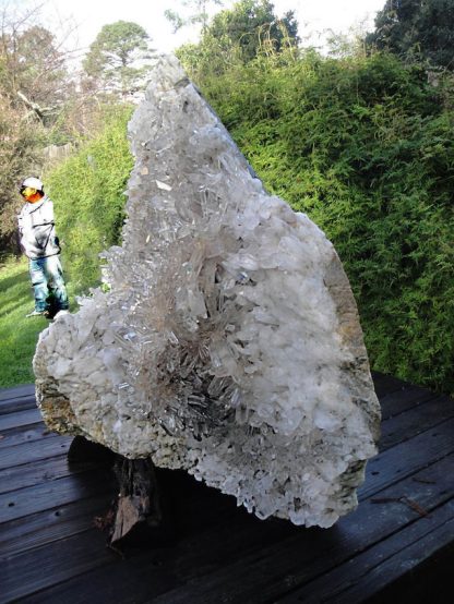 Crystal Waterfall - Giant Arkansas Quartz Crystal Cluster