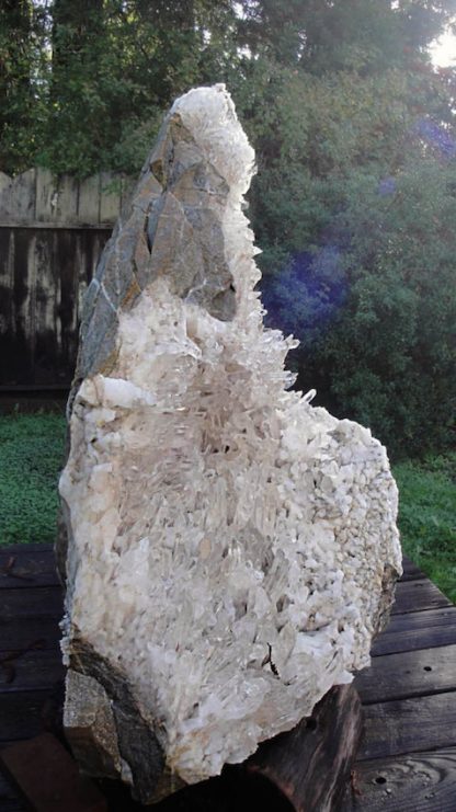 Crystal Waterfall- 1,111 Pounds Giant Arkansas Quartz Crystal Cluster - Image 3