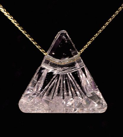 Kunzite Crystal Gem Pendant cbs053 - Image 2