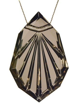 Smoky Quartz Crystal Gem Pendant cbs137