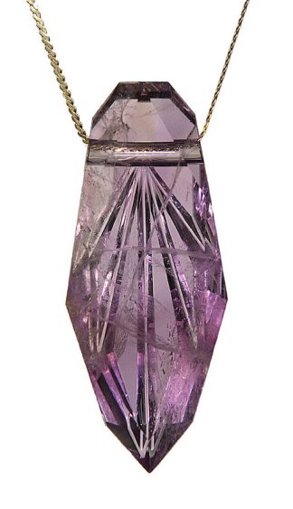 Amethyst Crystal Gem Pendant cbs141