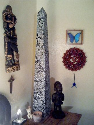 Blue-Eyed Granite Obelisk