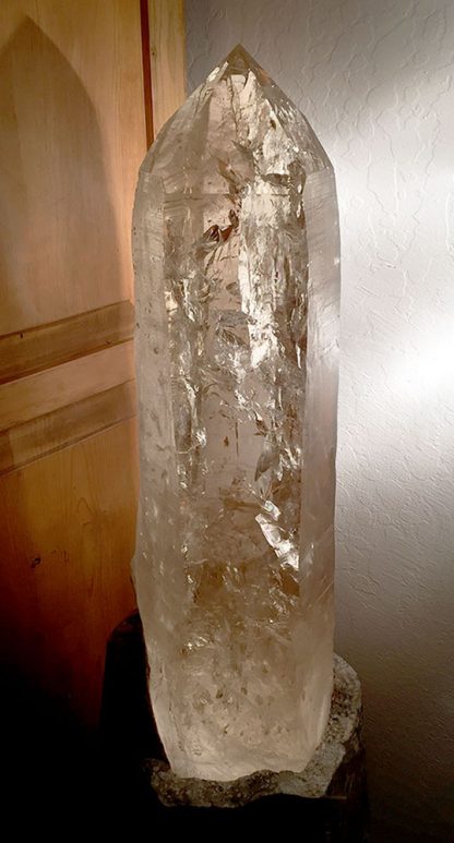 Partly Polished Clear Citrine Crystal