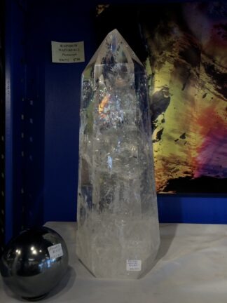 Light Gold Citrine Polished Tower, All Rainbows  Cdd10.5