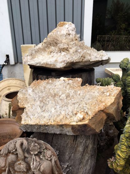 Crystal Waterfall- 1,111 Pounds Giant Arkansas Quartz Crystal Cluster - Image 5