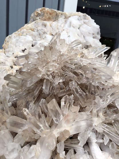 Crystal Waterfall- 1,111 Pounds Giant Arkansas Quartz Crystal Cluster - Image 4