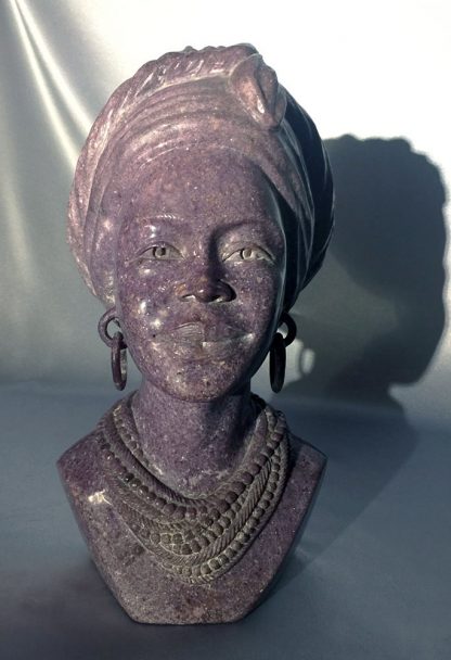 "Wisdom"- a Sculpture in Lepidolite - Image 4