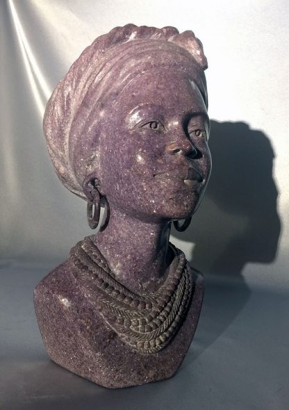 "Wisdom"- a Sculpture in Lepidolite - Image 5
