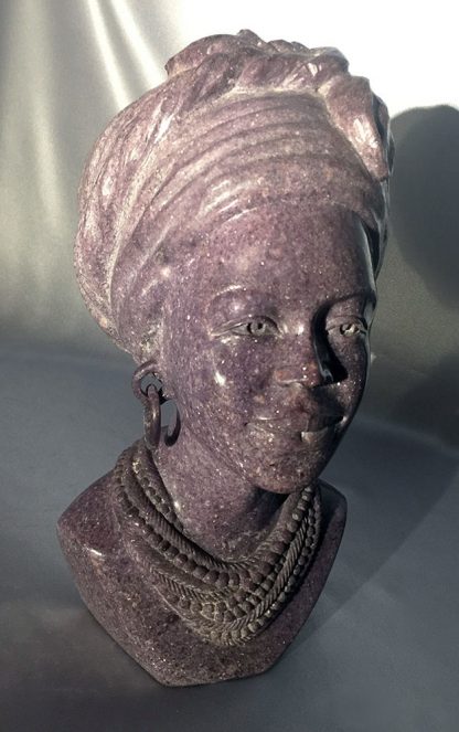 "Wisdom"- a Sculpture in Lepidolite - Image 6