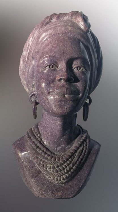 "Wisdom"- a Sculpture in Lepidolite - Image 7