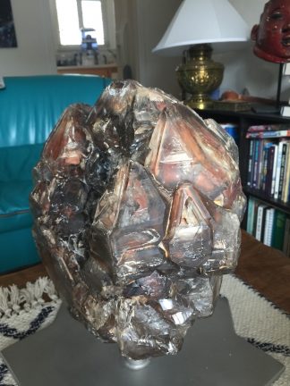 Red Hematite and Quartz Elestial Castle
