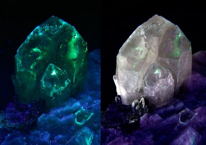 3.8" Fluorescent Castle with Feldspar - Image 2