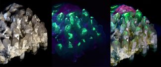 3.8" Fluorescent Castle with Feldspar