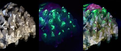 3.8" Fluorescent Castle with Feldspar