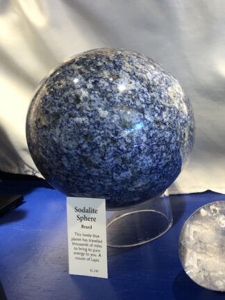 8-inch-wide Sodalite Sphere