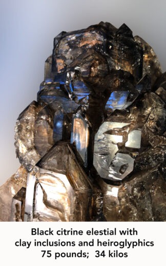 75-pound Black Citrine Elestial Castle