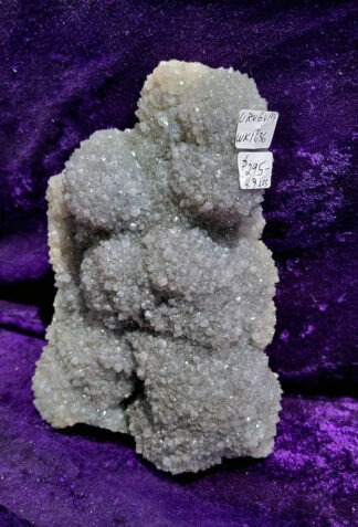 Inventory # WK1636	Uruguay Gray Drusy Cluster